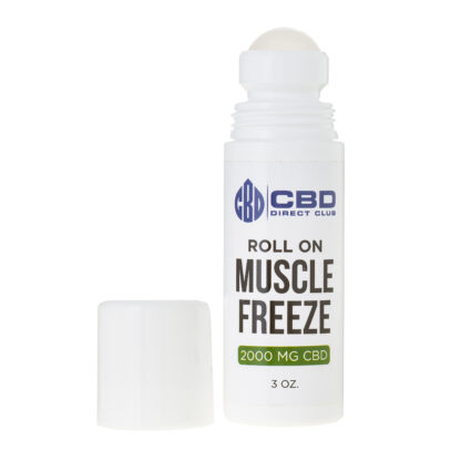 CBD Muscle Freeze Roll on - 3 oz 2000 mg Cap Off